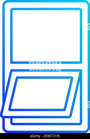 Awning windows linear vector icon Stock Vector
