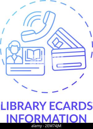 Library ecards information concept icon Stock Vector Image & Art - Alamy