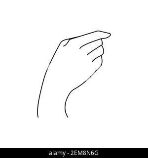 Chiromancy Chart of the Palms lines and ways. Vector line illustration Stock Vector