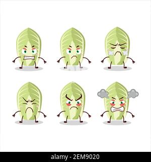Cartoon character of chinese cabbage with various circus shows. Vector ...