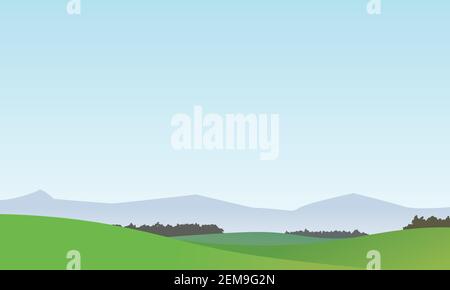 Vector Landscape Background 1 Stock Vector