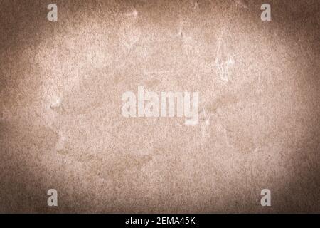 The Beige crumpled paper texture for background Stock Photo