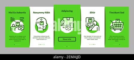Buyer Customer Journey Onboarding Elements Icons Set Vector Stock Vector