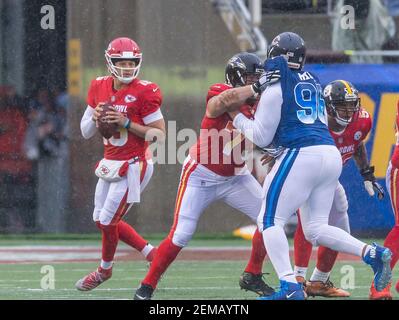 AFC Quarterback Patrick Mahomes #15 in action against the NFC