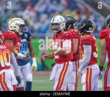 AFC Quarterback Patrick Mahomes #15 in action against the NFC during the NFL  Pro Bowl football game, Sunday, January 27, 2019, in Orlando, FL. (AP  Photo/Gregory Payan Stock Photo - Alamy