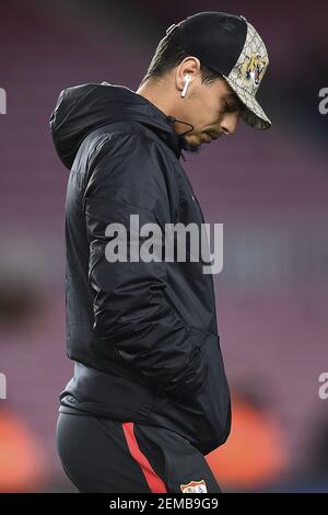 Wissam Ben Yedder of Sevilla FC during the match between FC Barcelona vs Sevilla FC of Copa del Rey, 1/4, 2018-2019 season. Camp Nou Stadium. Barcelona, Spain - 30 JAN 2019 (Photo by pressinphoto/Sipa USA)