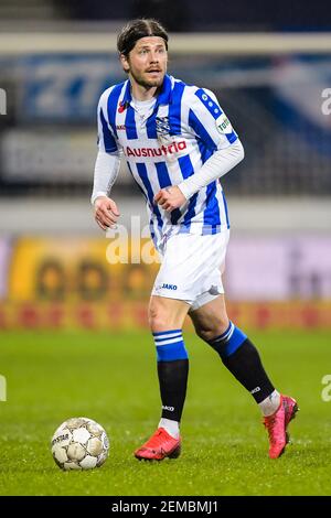 HEERENVEEN, NETHERLANDS - FEBRUARY 17: Lasse Schone of sc Heerenveen during the TOTO KNVB Cup match between SC Heerenveen and Feyenoord at Abe Lenstra Stock Photo