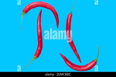 pop art red pepper Stock Photo