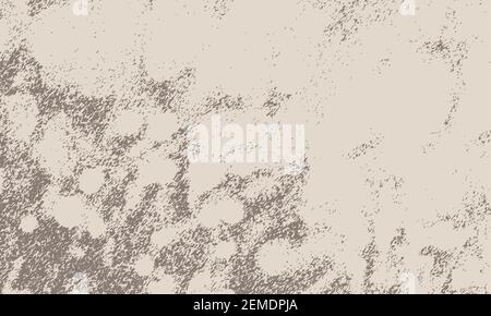 vector abstract ink drawing, graphite strokes and prints on a beige background Stock Vector