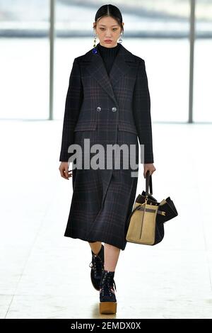 Model Sora Choi walks the runway at the Etro show during Milan