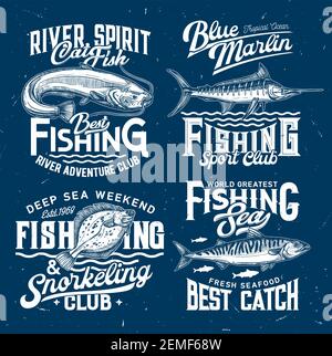 Anchor, nautical sailing t shirt prints with sea waves, yacht club and  ocean fishing vector icons. Ship anchor on chain, marine regatta emblem of  squi Stock Vector Image & Art - Alamy
