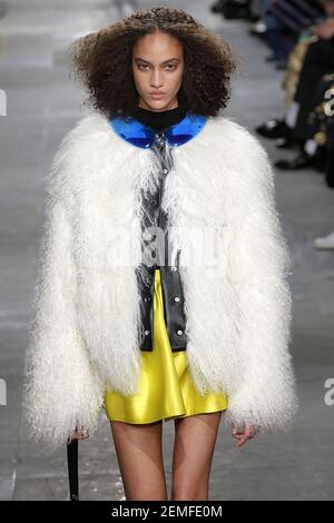 Model Nayeli Figueroa walks on the runway during the Christopher Kane  Fashion Show at London Fashion Week RTW FW19/20 in London, England on Feb.  18, 2019. (Photo by Jonas Gustavsson/Sipa USA Stock