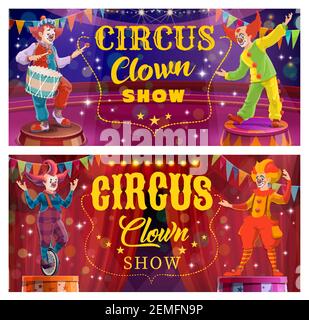 cartoon clowns comic characters big set Stock Vector Image & Art - Alamy