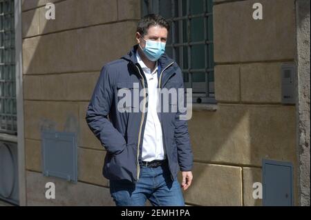 Rome, Italy. 25th Feb, 2021. Salvini's press point to present Undersecretaries and Deputy Ministers of the League in the photo Nicola Molteni Editorial Usage Only Credit: Independent Photo Agency/Alamy Live News Stock Photo