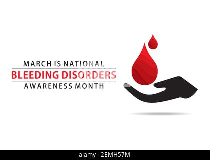 National Bleeding Disorders awareness month. Health awareness concept ...