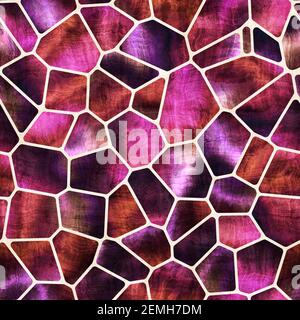 Seamless geo tile shape collage surface pattern Stock Photo