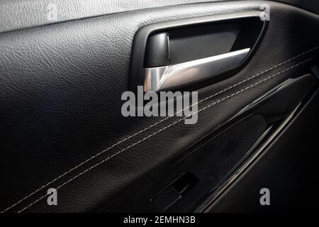 Close Up Interior Car Door Lock Button Stock Photo, Picture and Royalty  Free Image. Image 85774499.