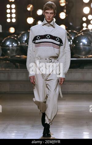 Model Leon Dame walks on the runway during the Maison Margiela Ready To ...