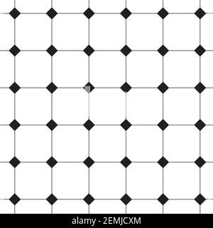 Retro tiles geometric pattern background Stock Vector