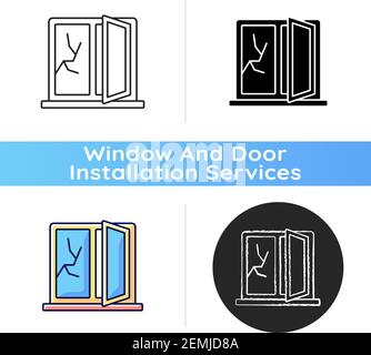 Window repair icon Stock Vector