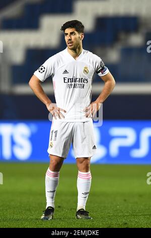 Marco Asensio (Real Madrid)                                         during the Uefa 'Uefa Champions League 2020  2021 match between Atalanta 0-1 Real Madrid   at Gewiss  Stadium on February 24, 2021 in Bergamo, Italy. (Photo by Maurizio Borsari/AFLO) Stock Photo