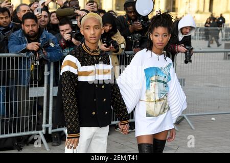 Willow Smith and older brother Jaden attend star-studded Louis Vuitton  fashion show in Paris