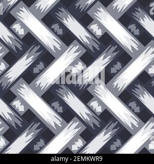 Seamless vector pattern braided mesh with blue colours. Woven textured wallpaper design with braiding. Stock Vector