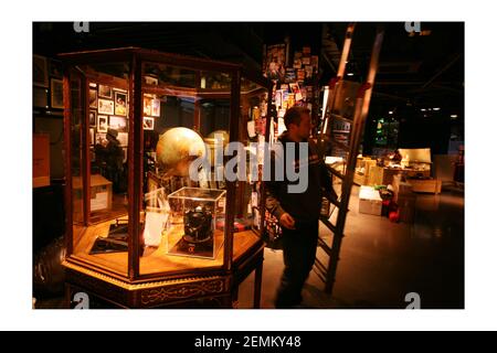 Last minute preparations for tomorows opening of the National Geographic shop on Regents street in Londonphotograph by David Sandison The Independent Stock Photo