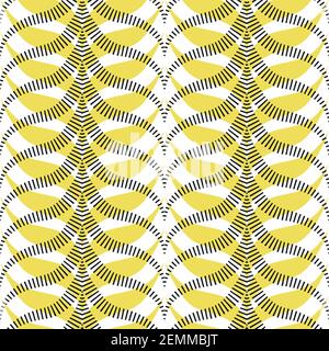 Abstract tiger stripes seamless pattern in trendy Stock Vector