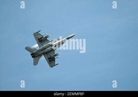 United States Navy F/A-18F 'Super Hornet'. Stock Photo