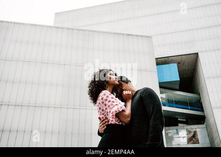 Affectionate And Happy Black Couple Together Outdoors Stock Photo