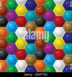 Hexagon color background Stock Vector