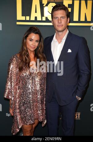 Ryan McPartlin and his wife actress Danielle Kirlin at Spectrum Originals And Sony Pictures