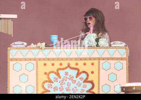 Jenny Lewis during the BottleRock Music Festival on May, 24 2019, in Napa, California (Photo by Daniel DeSlover/Sipa USA)