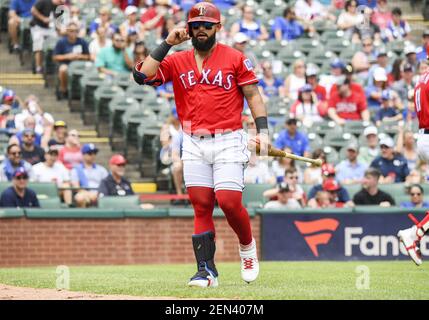 Jun 22, 2017: Texas Rangers second baseman Rougned Odor #12 at bat during  an MLB game between the Toronto Blue Jays and the Texas Rangers at Globe  Life Park in Arlington, TX