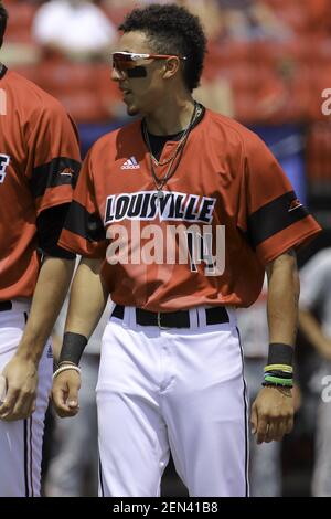 Louisville, KY, USA. 2nd June, 2019. Louisville's Trey Leonard