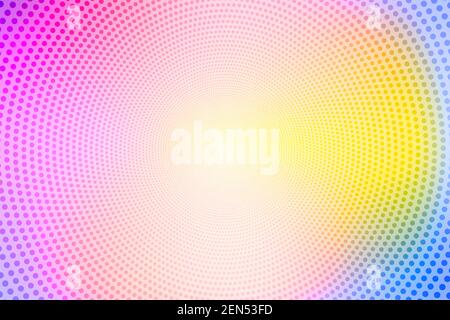 Creative illustration in halftone style with gradient. Abstract colorful background. Completely new design for business. Polka dots pattern for Stock Vector