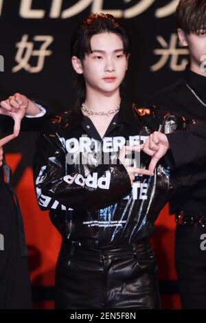 Chinese rapper and singer Zhou Zhennan of idol boy band R1SE attends a  prmotional event for LOUIS VUITTON (LV) in Beijing, China, 12 July 2019.  (Photo by Ma junfeng - Imaginechina/Sipa USA