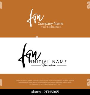F M FM Initial letter handwriting and signature logo. Beauty vector initial logo .Fashion, boutique, floral and botanical Stock Vector