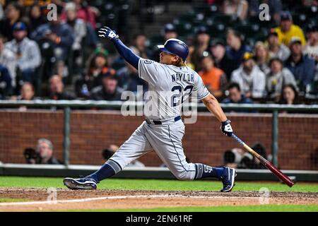 June 12, 2019: San Diego Padres first baseman Eric Hosmer (30) at bat  during the MLB game between the San Diego Padres and the San Francisco  Giants at Oracle Park in San