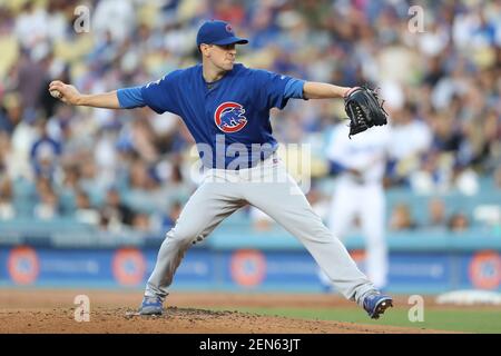 This is a 2019 photo of Kyle Hendricks of the Chicago Cubs baseball team.  This image reflects the 2019 active roster as of Wednesday, Feb. 20, 2019,  when this image was taken. (