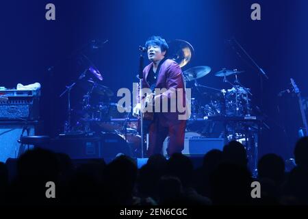 Japanese singer-songwriter Aska performs during the ASKA Concert