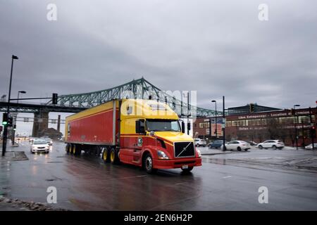 In Long Truck Industrial Zone Stock Photo