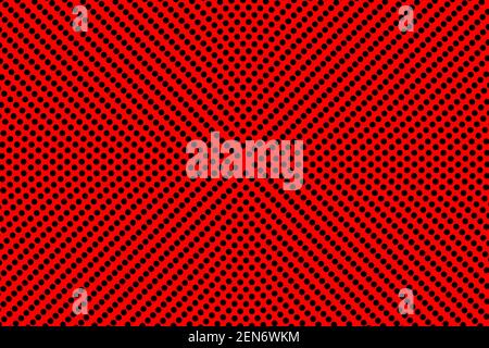 Pop art colorful comics book magazine cover. Polka dots red and black background. Cartoon funny retro pattern. Vector halftone illustration. 90-s Stock Vector