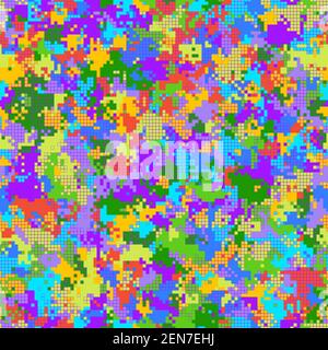 Abstract seamless colorful Background with circled transparent tiles Stock Vector