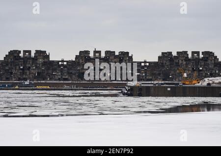 Habitat 67 Complex in Montreal, Canada Stock Photo