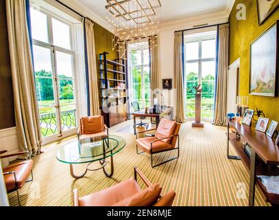 King Willem-Alexander's office at Huis ten Bosch Palace, after the ...