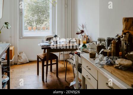 Interior of kitchen at home Stock Photo