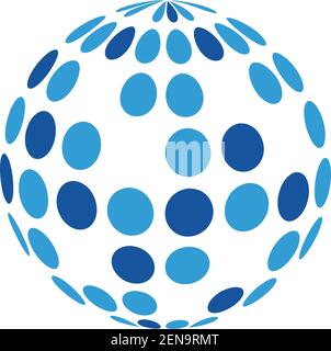 Disco ball icon design template vector isolated Stock Vector