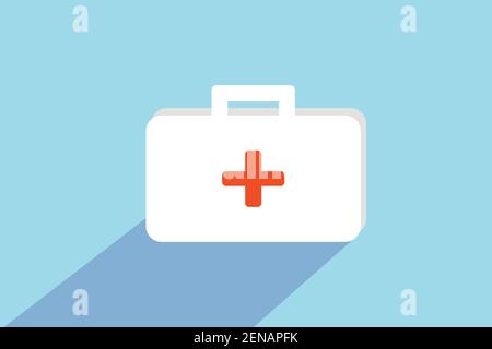 first aid vector kit doctor equipment Stock Vector